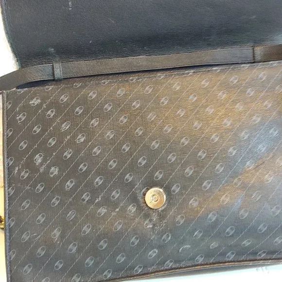 GUCCI VINTAGE Accessory Collection Convertible Envelope Clutch Purse Navy - Picture 9 of 16